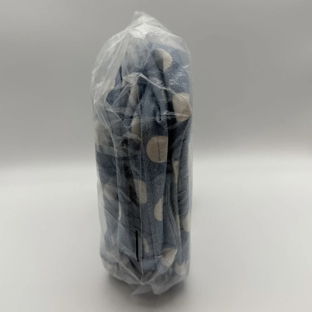 Steel Mill & Co Storage Bin Set of 3 Blue Polka Dot‎